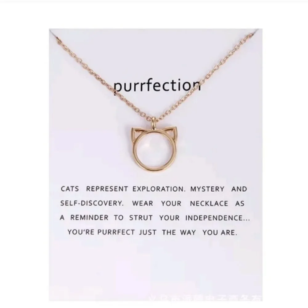 Purrfection Cat Necklace - Picture 1 of 3